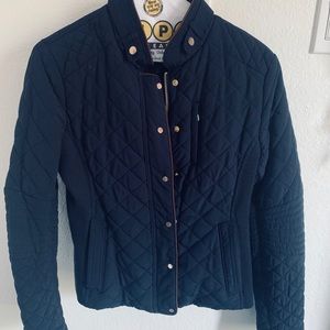 ZARA QUILTED JACKET. SIZE M. BLUE.